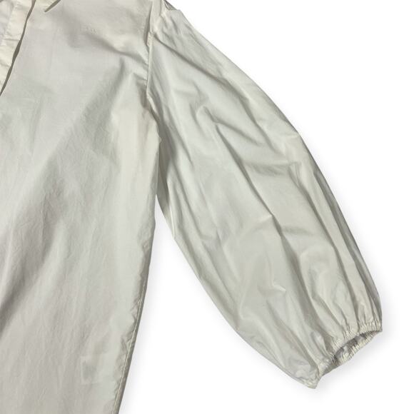 The Row White Puff Sleeved Button Up Shirt SIZE 4 White Cotton Relaxed Fit USA - Picture 11 of 16